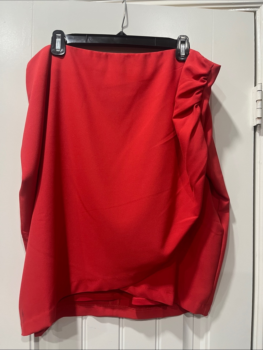 Classic Asymmetrical Red Skirt - Women's
